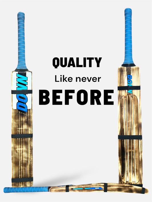 DONN Cane Handle Kashmir Willow Scooped Bat, Size 9, Burn Bat