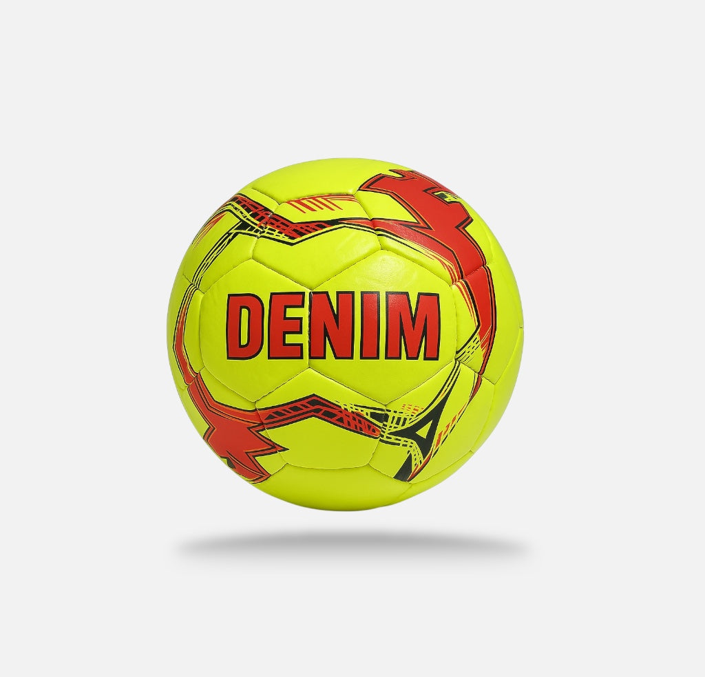 Denim Football, Size 5, Hand Stitched, Pvc Football, 32 Panel