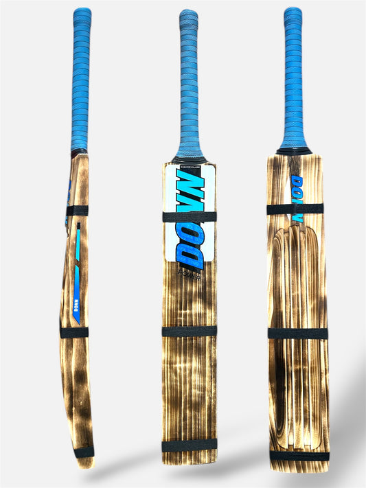 DONN Cane Handle Kashmir Willow Scooped Bat, Size 9, Burn Bat