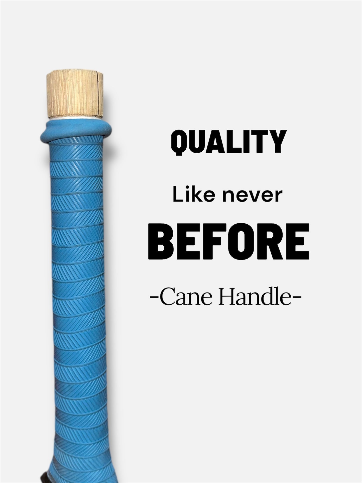 DONN Cane Handle Kashmir Willow Scooped Bat, Size 9, Burn Bat